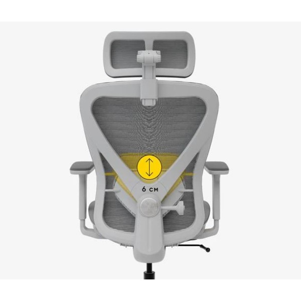 Фото - Крісло офісне Mealux Q1 Air Grey (HF Q-1 M/G)